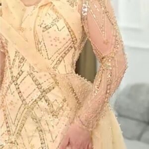 Glamorous Gold Long Sleeve Dress